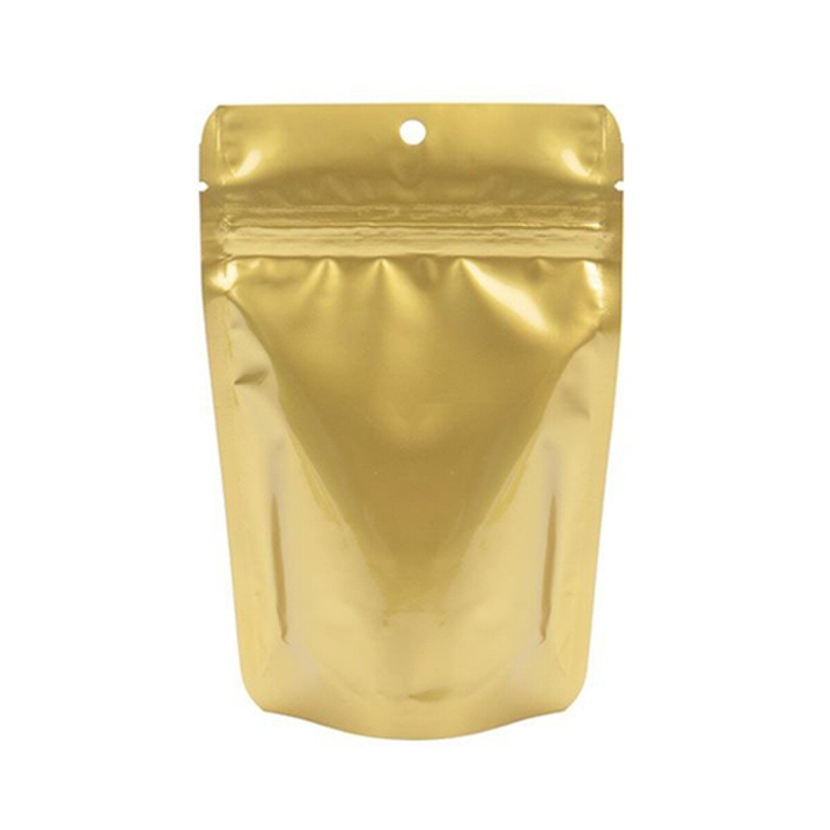 4 x 6 Stand Up Pouch -Metallic Gold